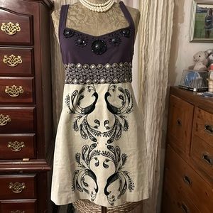 Free People dress in bright and purple